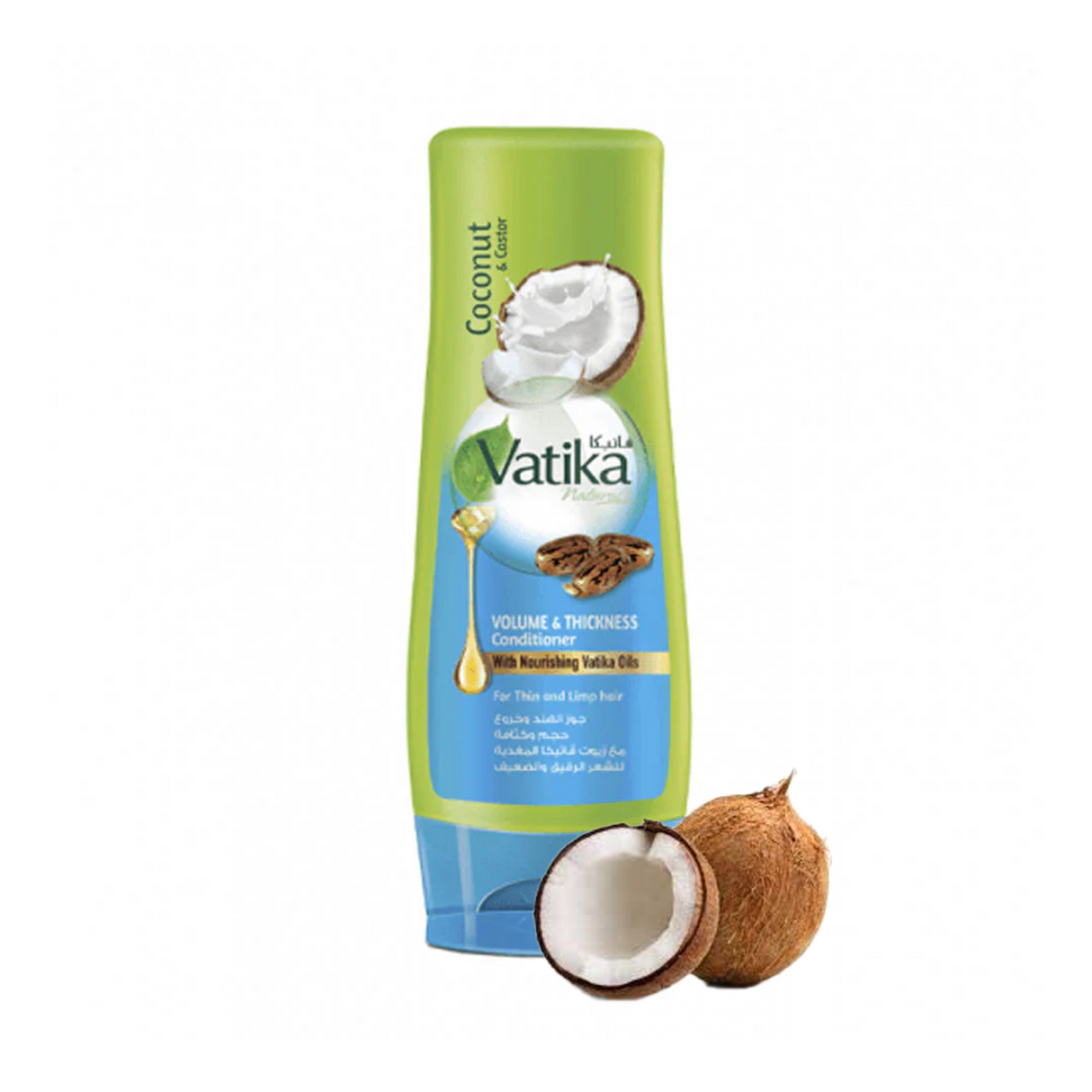 Acondicionador Vatika Coco y Castor Volumen y Espesor 200 ml