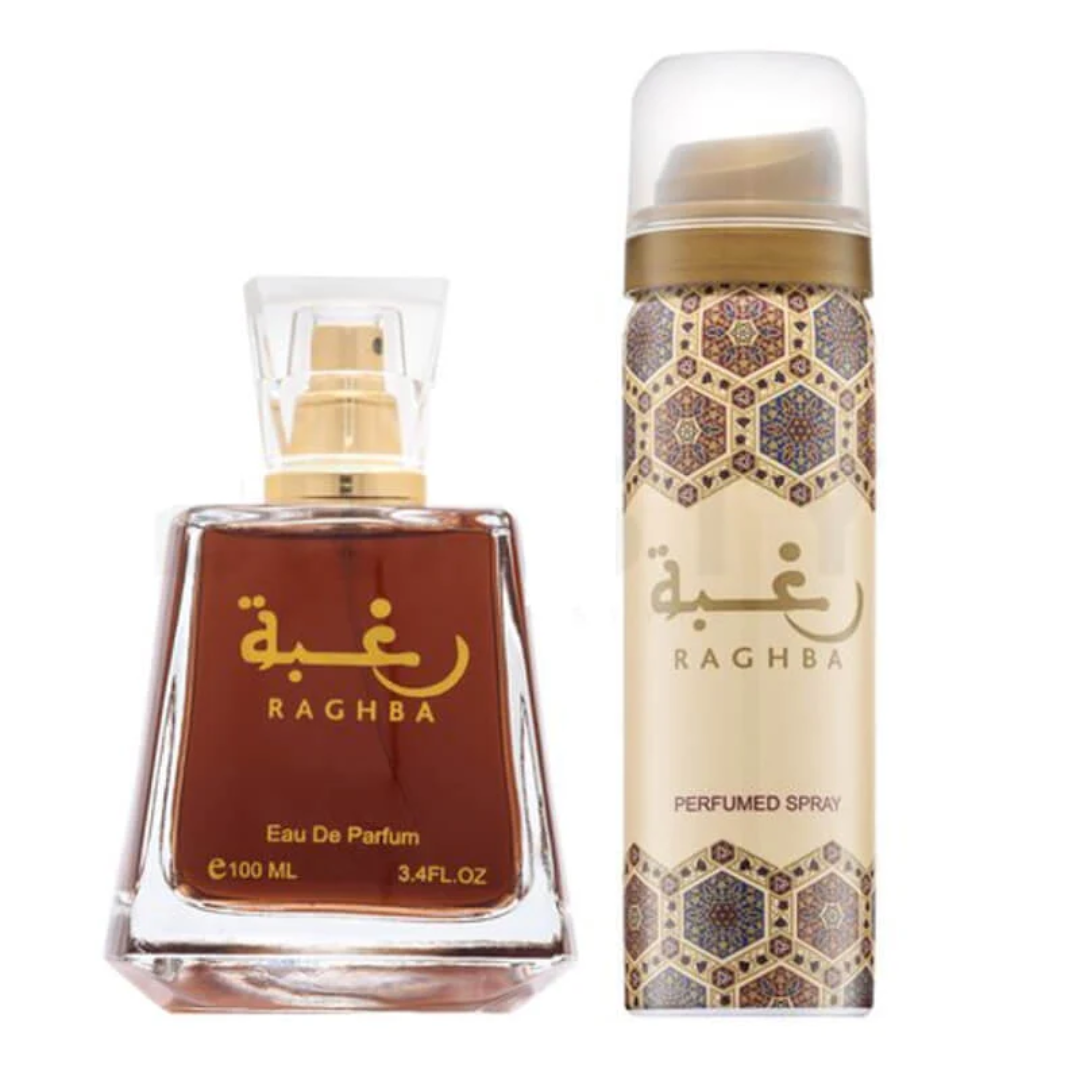 Lattafa Set Raghba Eau De Parfum 100 ml + Deo 50 ml Unisex