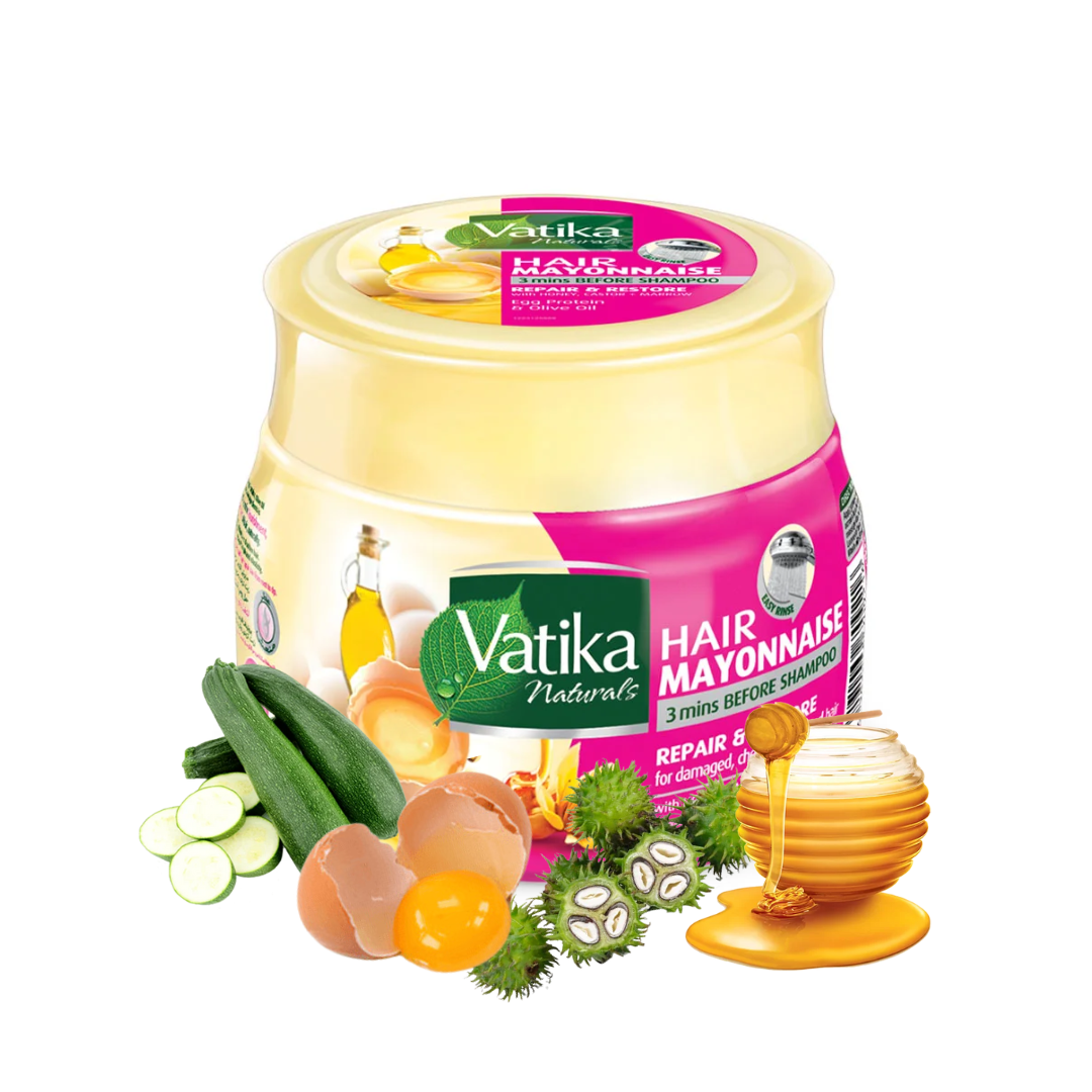 Vatika Pack 3 Uds Mayonesa Capilar Surtidos 500 ml