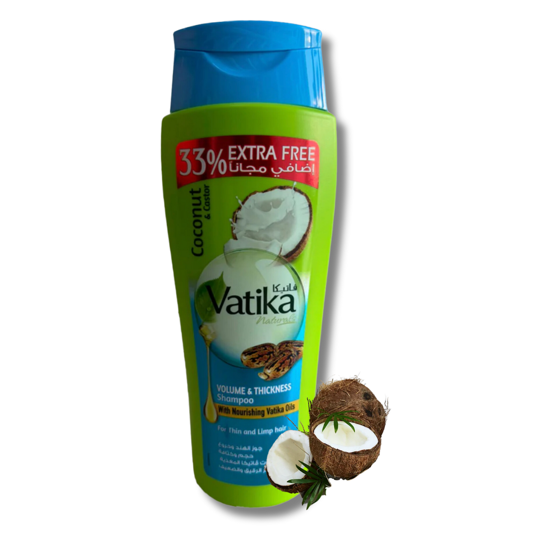 Shampoo Vatika Coconut & Castor 400 ml 33% Extra