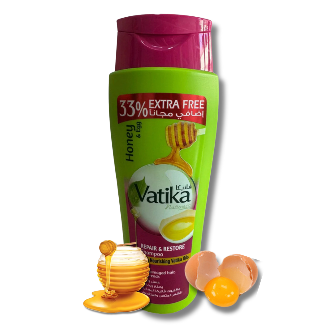 Shampoo Vatika Miel & Huevo 400 ml 33% Extra
