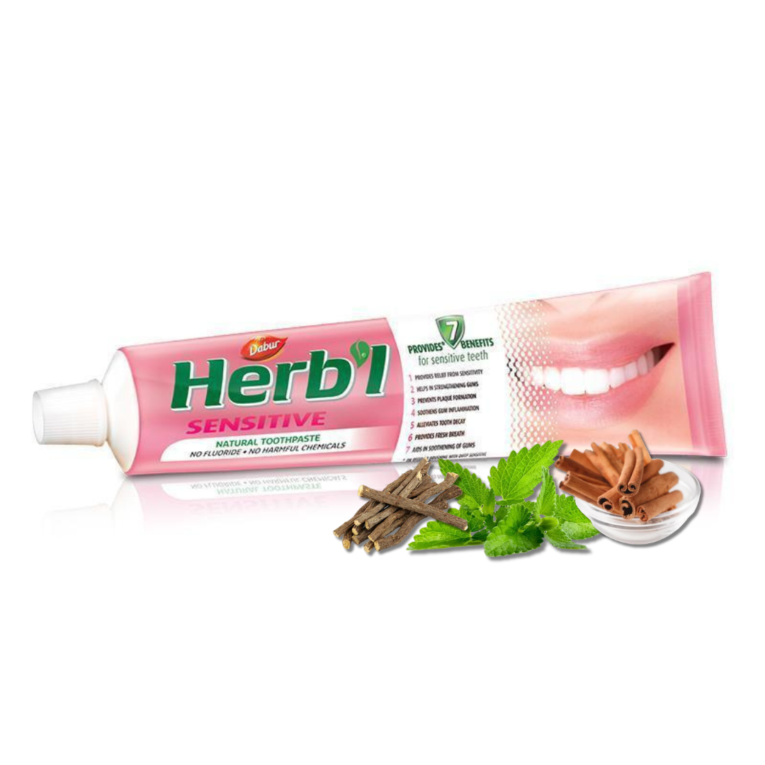 Pasta Dental Herb'l Sensible + Cepillo de Dientes 150gr