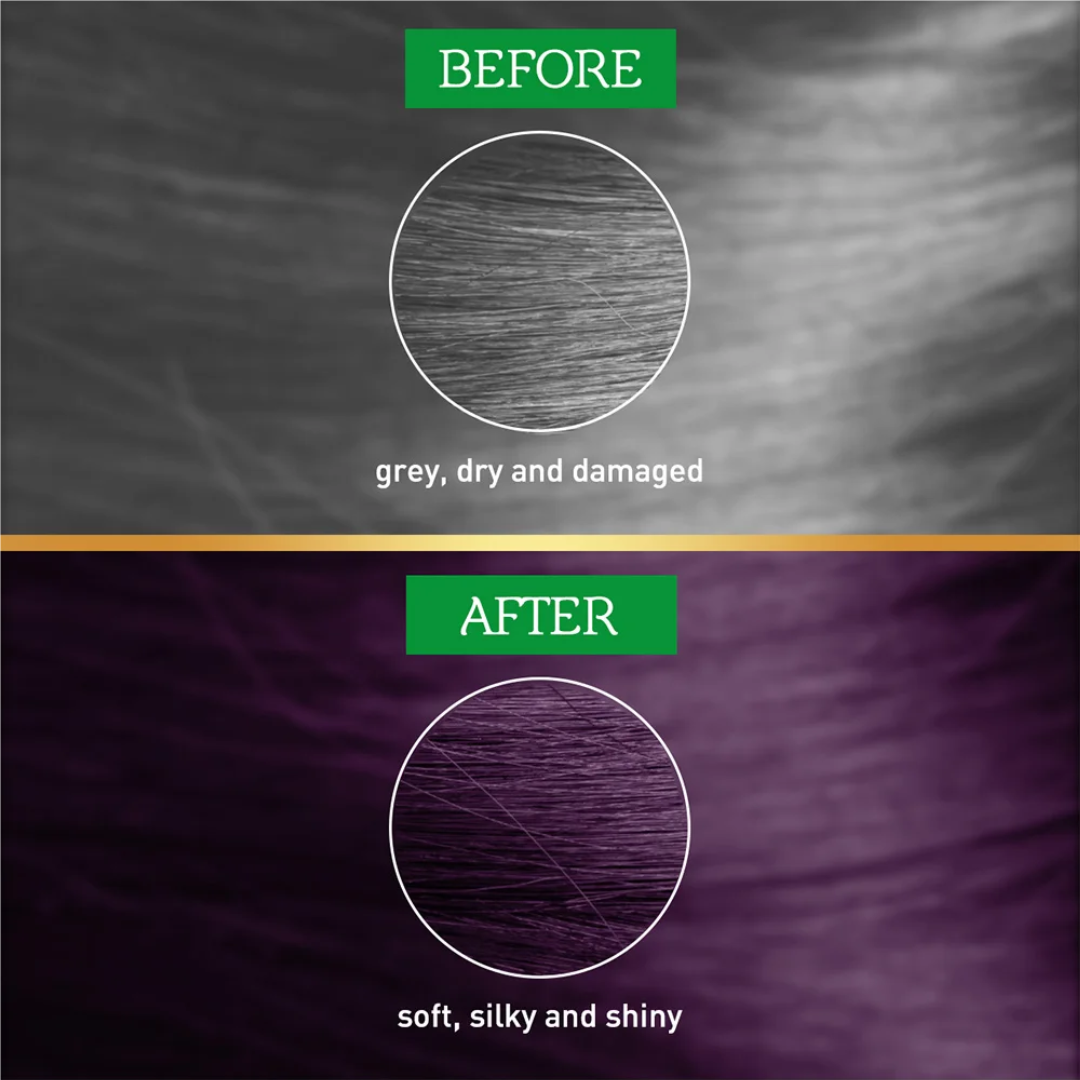 Vatika Henna Tintura Coloración Ciruela 6 Sachets