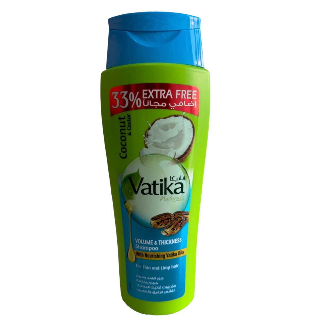 Shampoo Vatika Coconut & Castor 400 ml 33% Extra