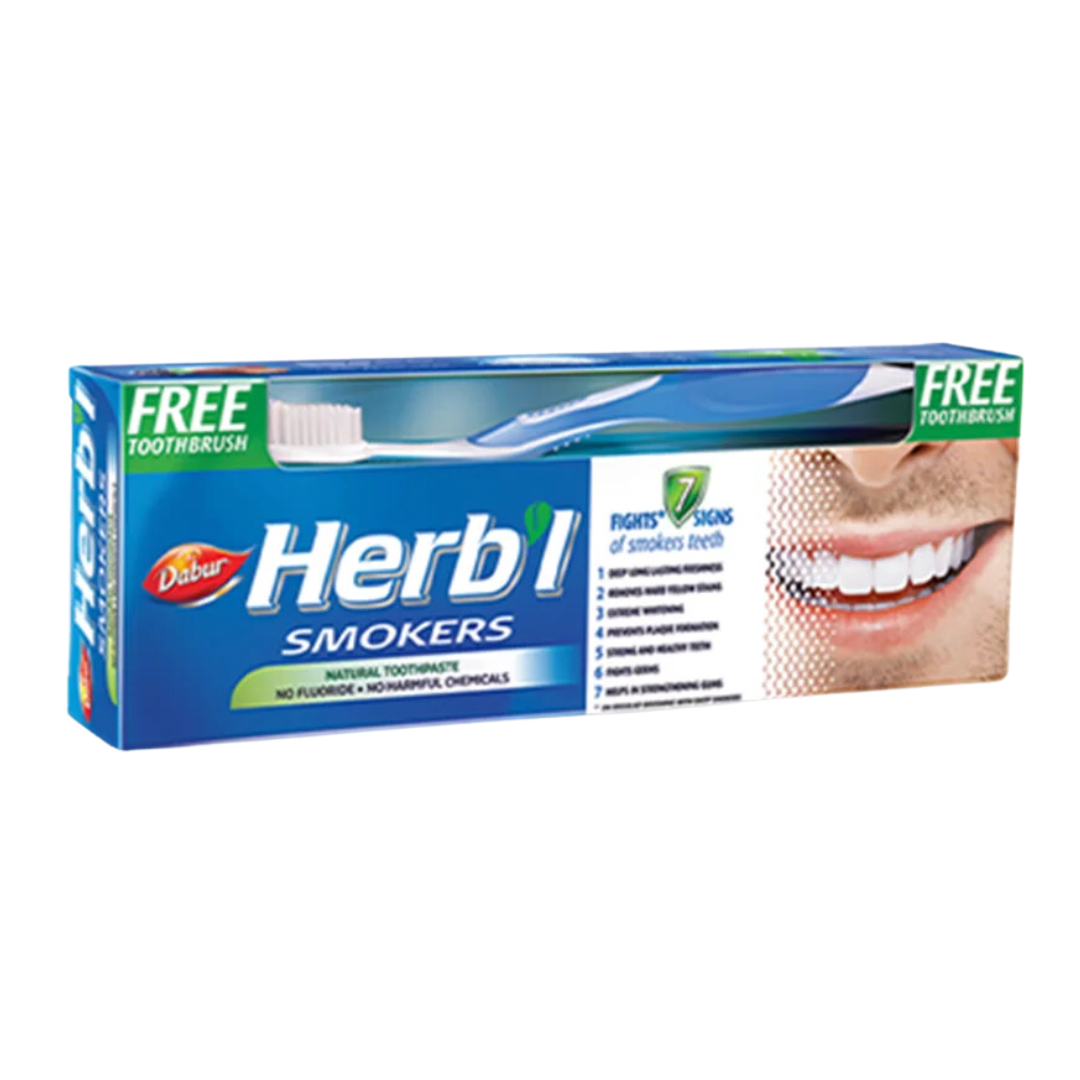 Pasta Dental Herb'l Fumadores + Cepillo de Dientes 150gr