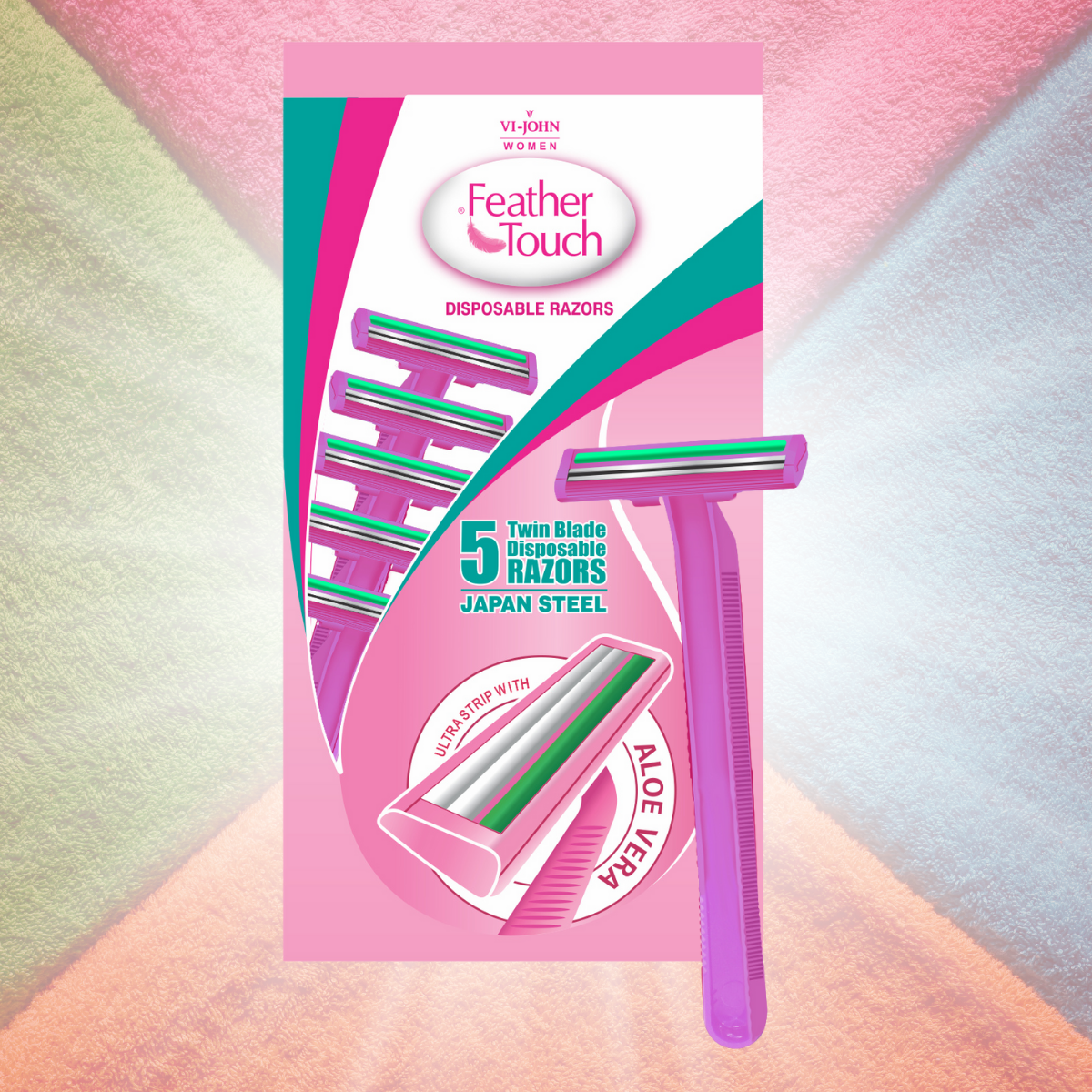 Vi-John Maquina de Afeitar Desechable Aloe Vera X 5 Mujer
