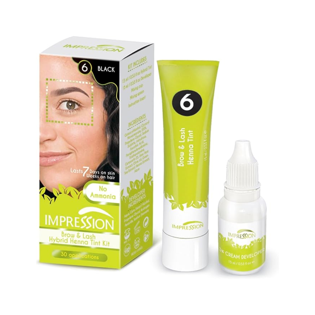 Impression Kit Hair Tintura Cejas y Pestañas Negro 15 gr