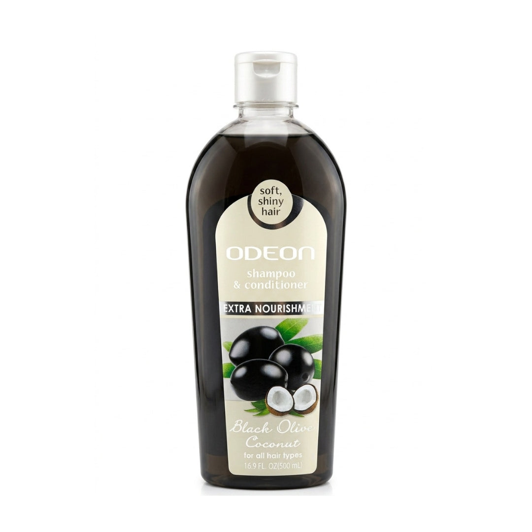 Shampoo y Acondicionador Odeon - Oliva Negro-Coco 500 ml