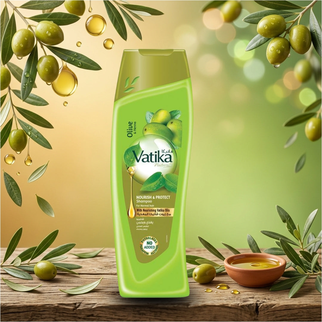 Shampoo Vatika Oliva y Henna Nutre y Protege 400ml