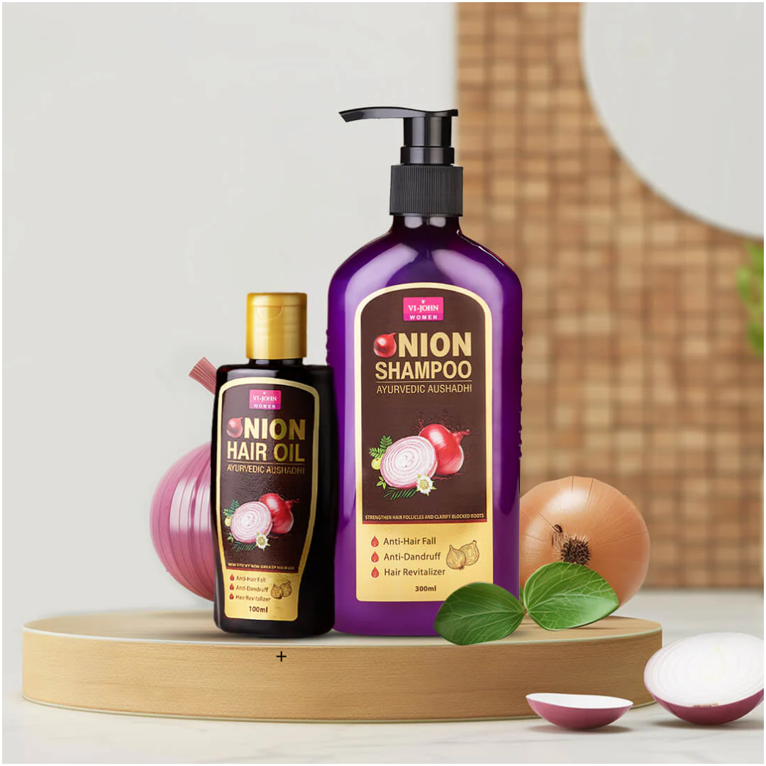 Vi-John Pack Shampoo de Cebolla 300ml & Aceite 100 ml