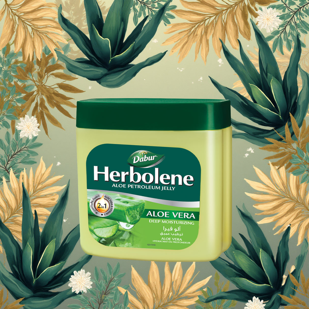 Herbolene - Vaselina 2 en 1 Aloe Vera & Vitamina E 225 ml