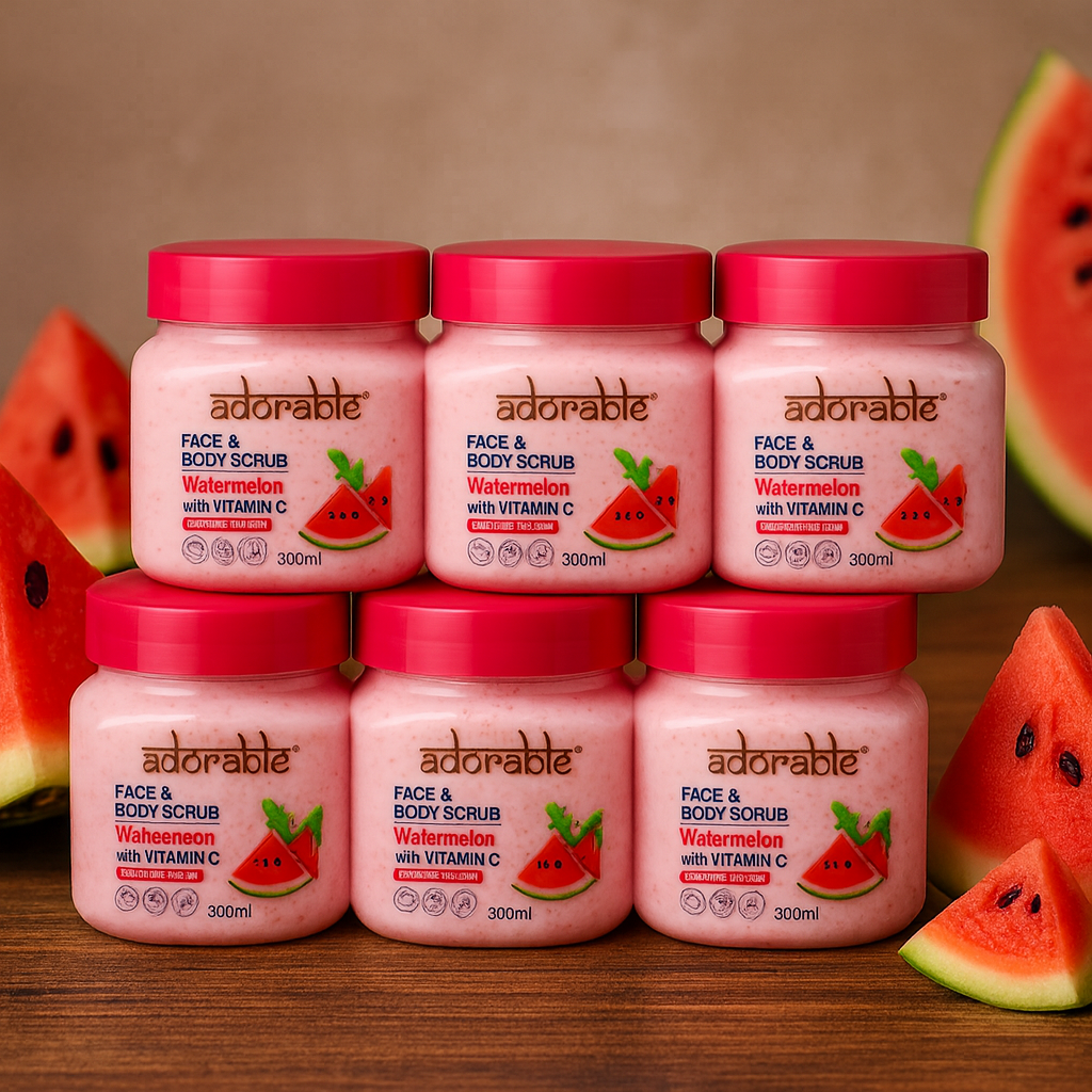 Pack Adorable 6 Exfoliantes Sandía & Vit C 300 ml