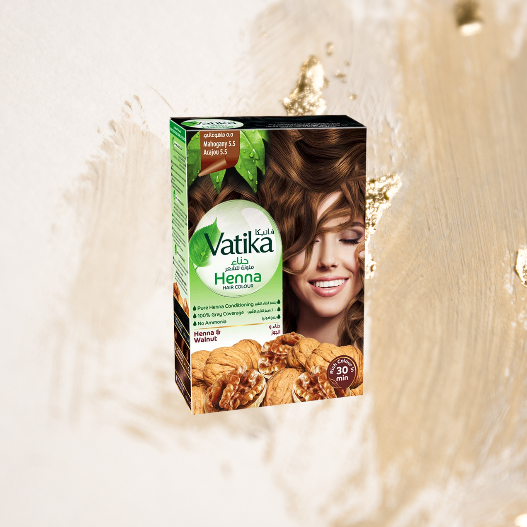 Vatika Henna Tintura Coloracion Caoba 6 Sachets
