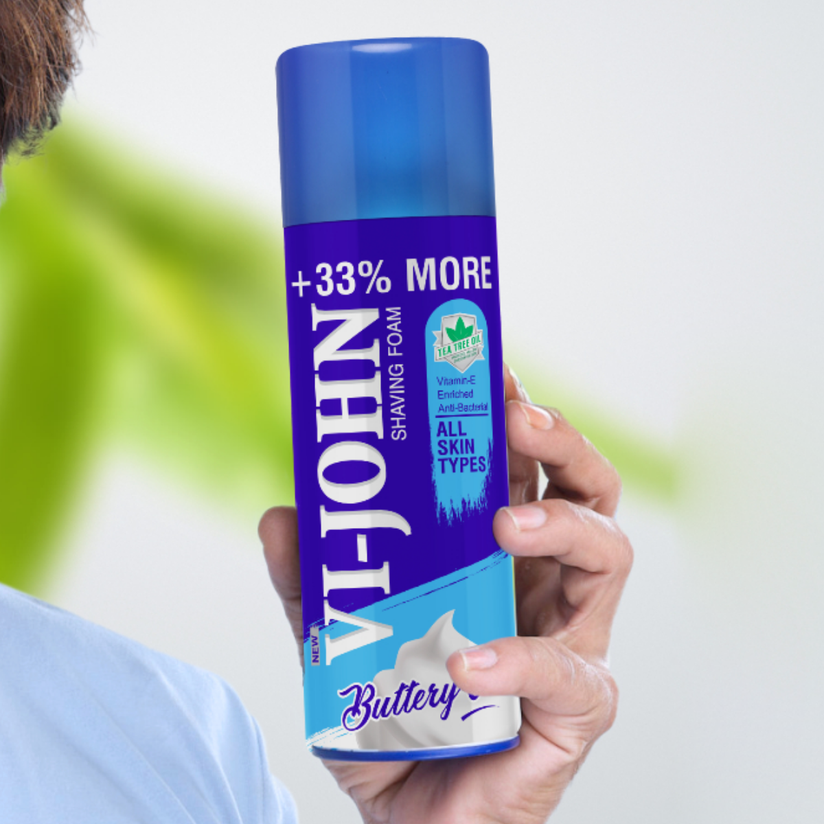 Vi-John Espuma de Afeitar Todo Tipo de Piel 400 gr