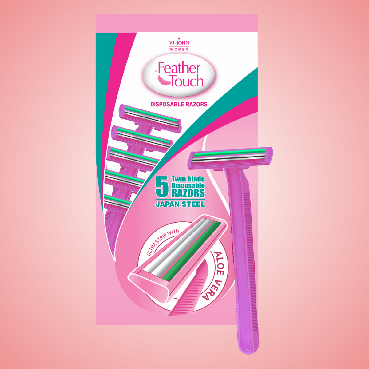 Vi-John Maquina de Afeitar Desechable Aloe Vera X 5 Mujer
