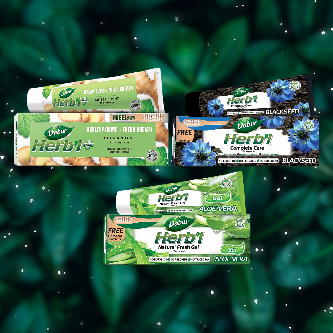 Pack #1 Pasta Dental Dabur Herbal 150gr 3 Uds