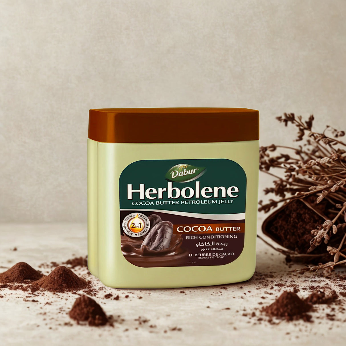 Herbolene - Vaselina 2 en 1 Manteca de Cocoa & Vitamina E 225 ml