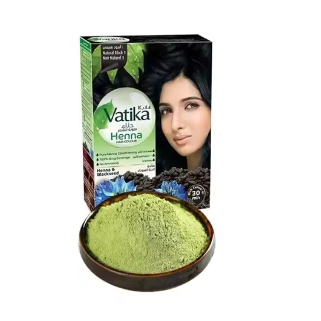 Vatika Henna Tintura Coloración Negro 6 Sachets