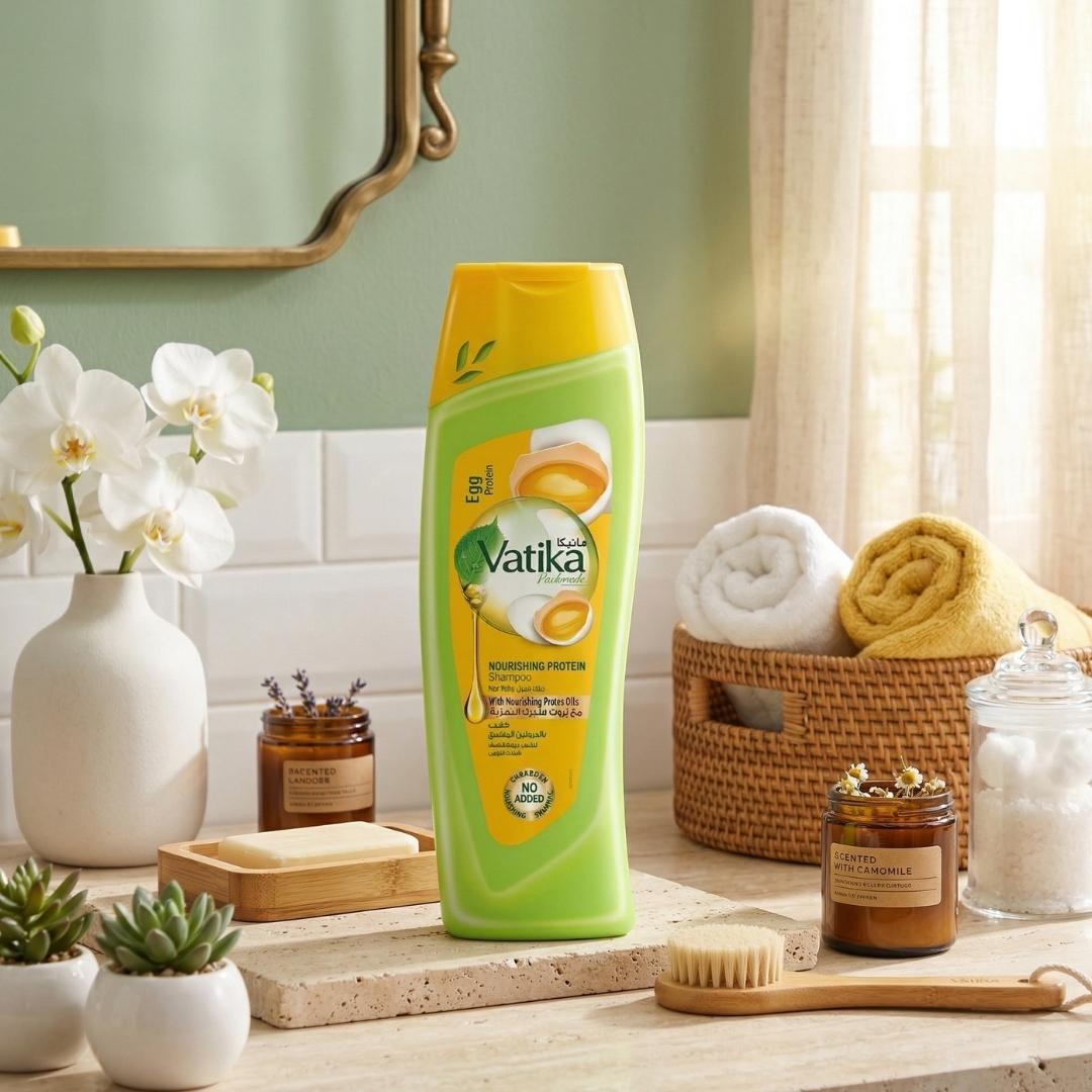 Vatika Shampoo Prot. Huevo 400 ml (Amarillo)