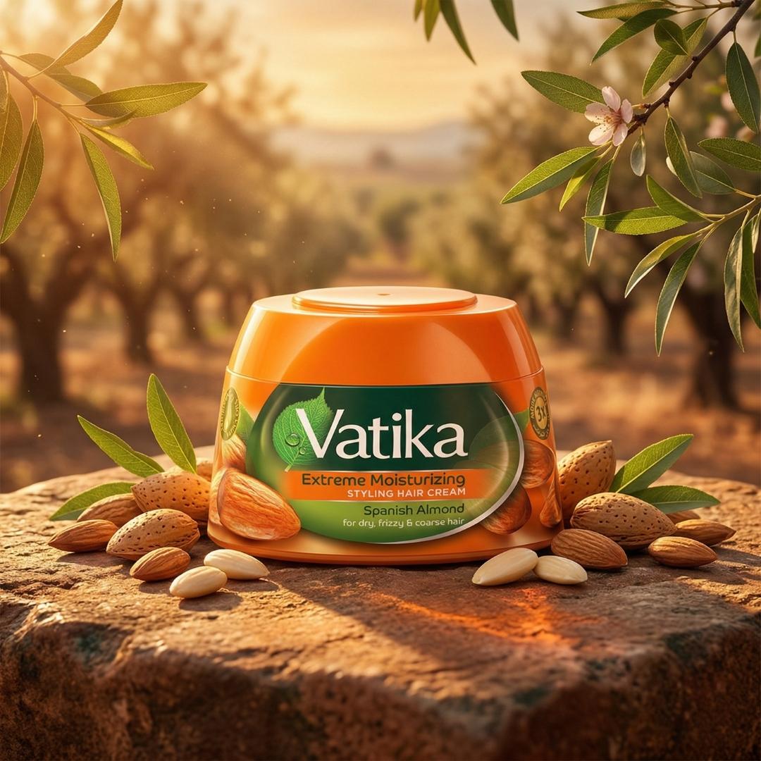 Vatika Crema de Peinar Almendra 140 ml
