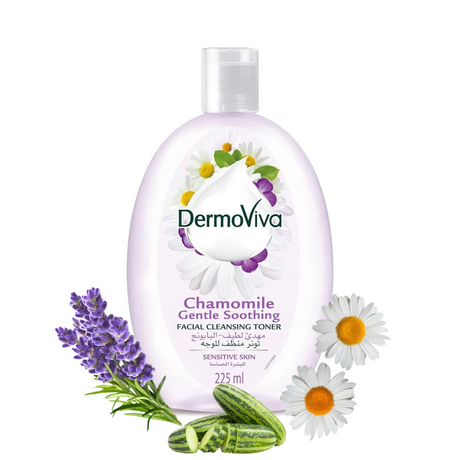 DermoViva Tónico Limpiador Facial Lavanda & Manzanilla 225 ml