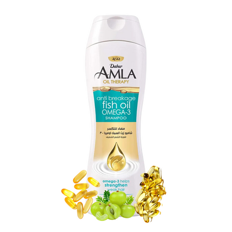 Dabur Amla Shampoo Fish Oil Omega 3 400 ml