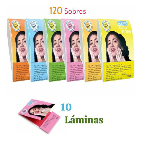 Pack Jabón En Láminas Rostro 120 Sobres 20 cada aroma