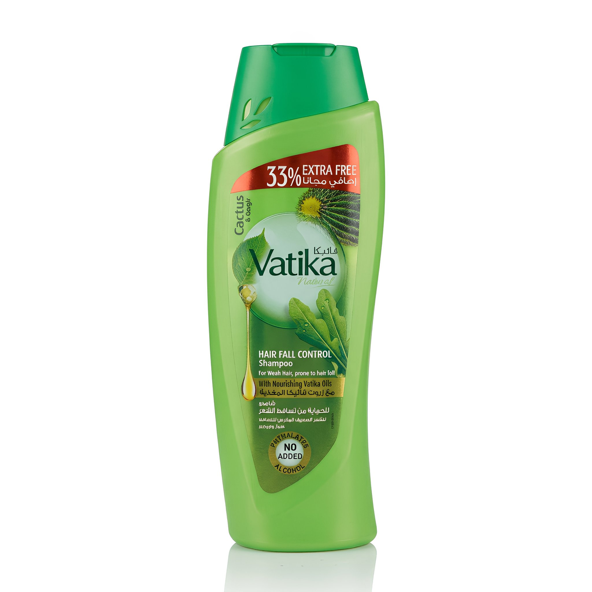 Shampoo Vatika Cactus & Gengir 400 ml 33% Extra