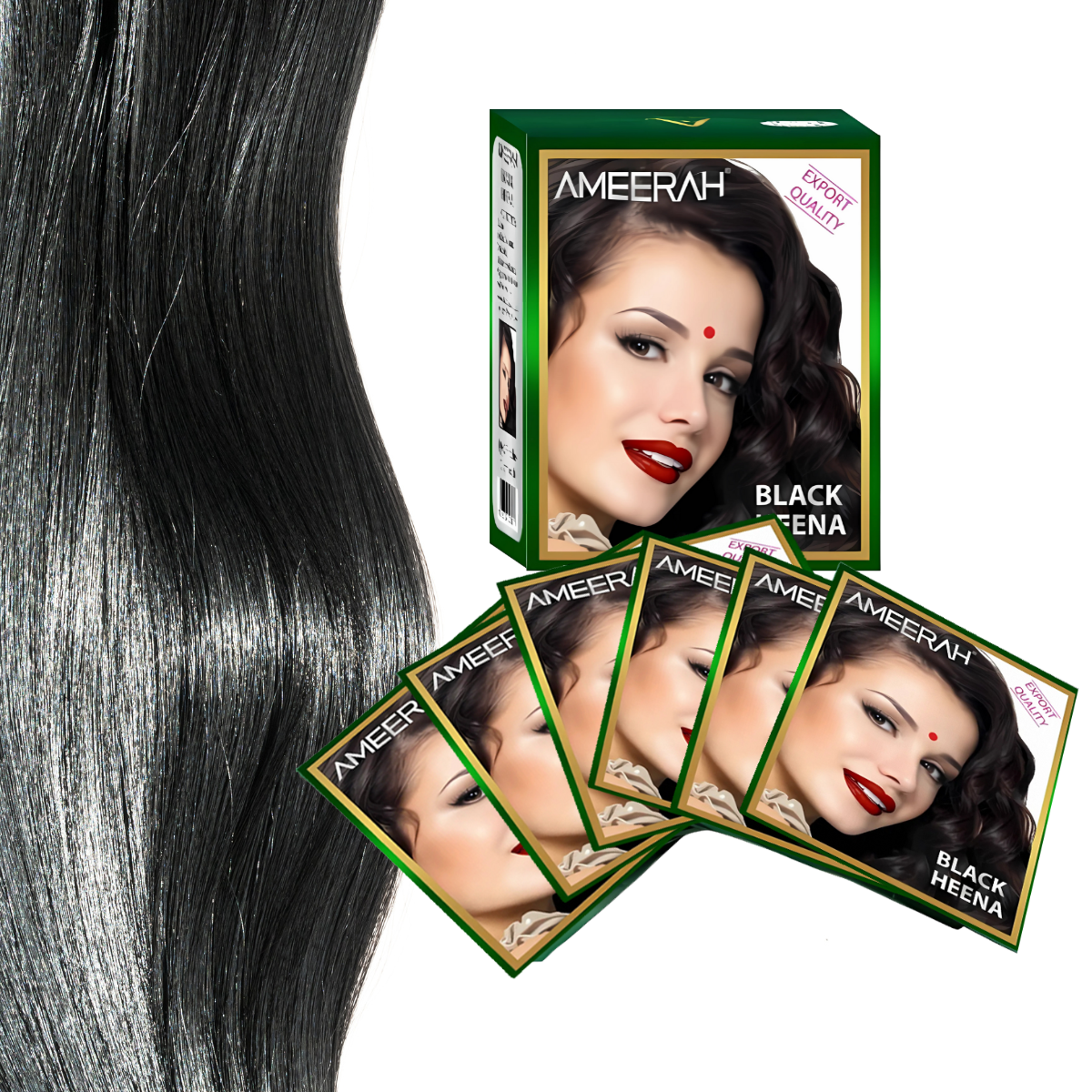 Ameerah Henna Black 10 gr x 6 Sachets