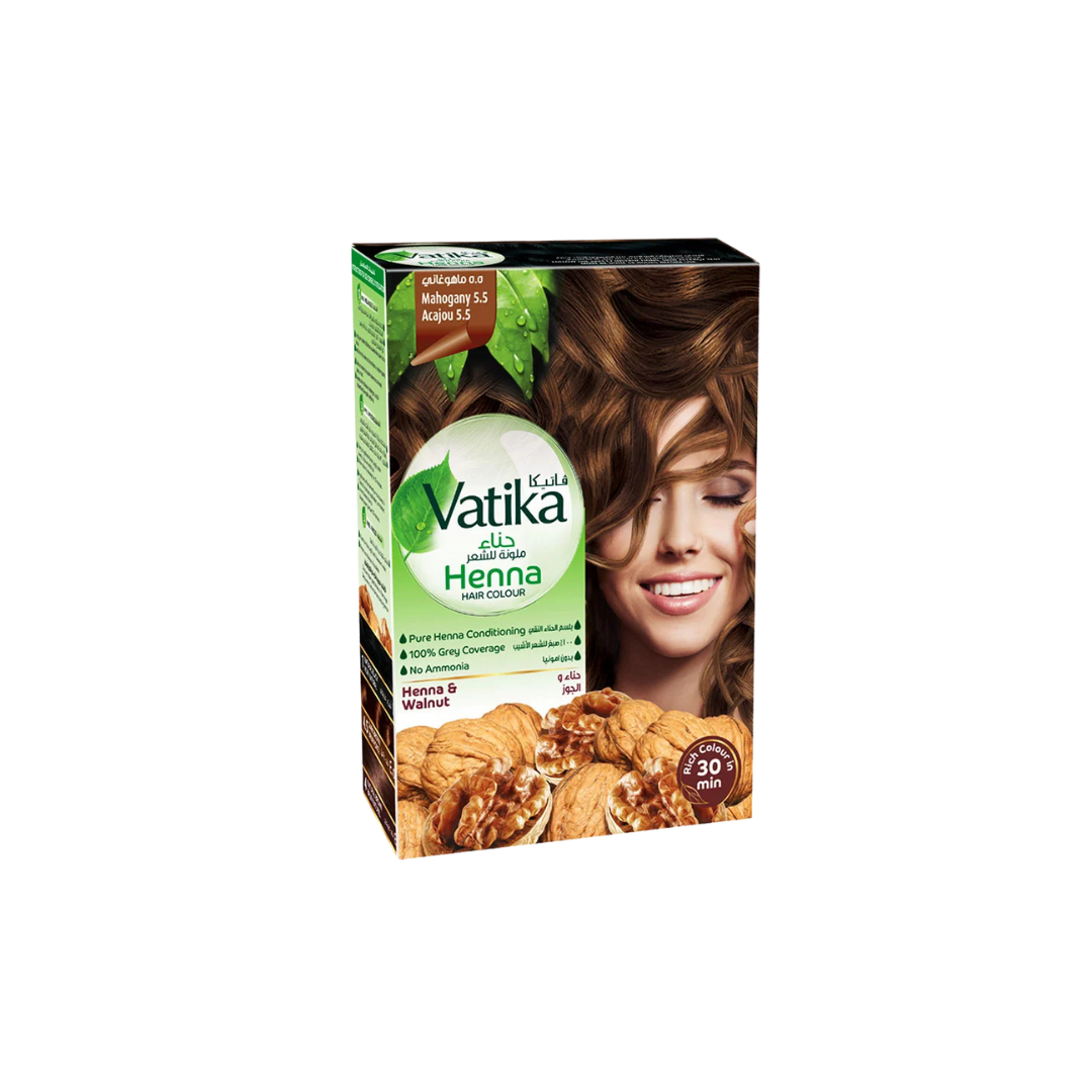 Vatika Henna Tintura Coloracion Caoba 6 Sachets