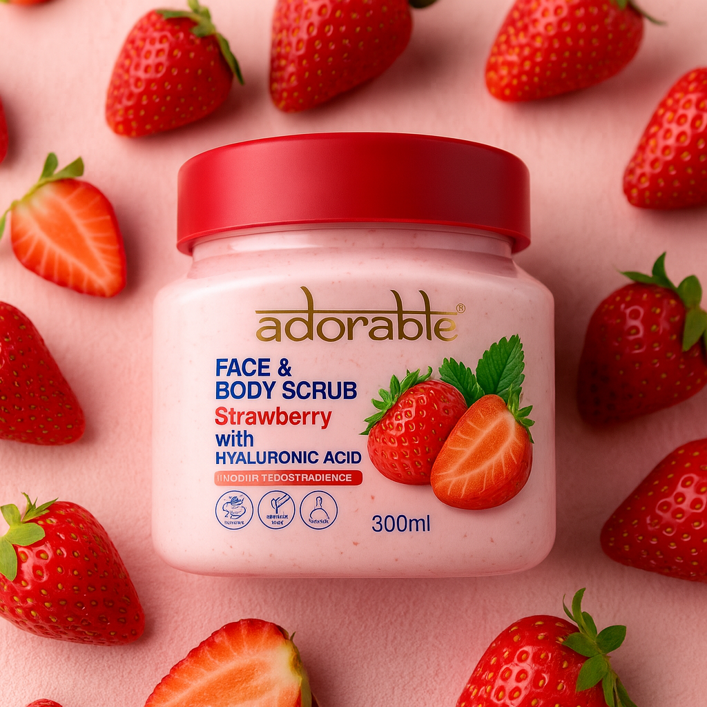 Adorable Exfoliante Frutilla & Acido Hialurónico 300 ml