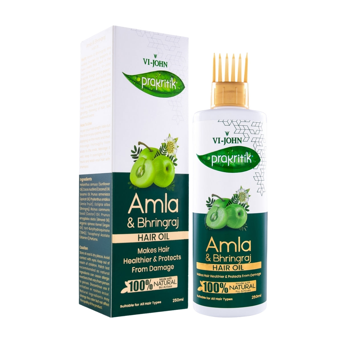 Prakritik Aceite Capilar Amla y Polvo Ayurvédica 250 ml