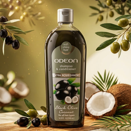 Shampoo y Acondicionador Odeon - Oliva Negro-Coco 500 ml