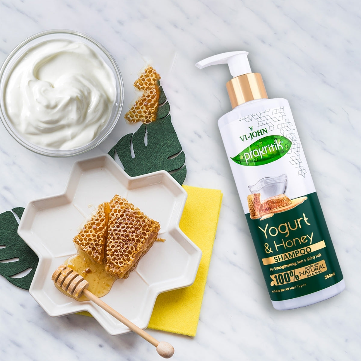 Prakritik Shampoo Yogurt y Honey 250 ml