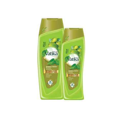 Pack Shampoo Vatika Oliva y Henna 400 ml + 200 ml