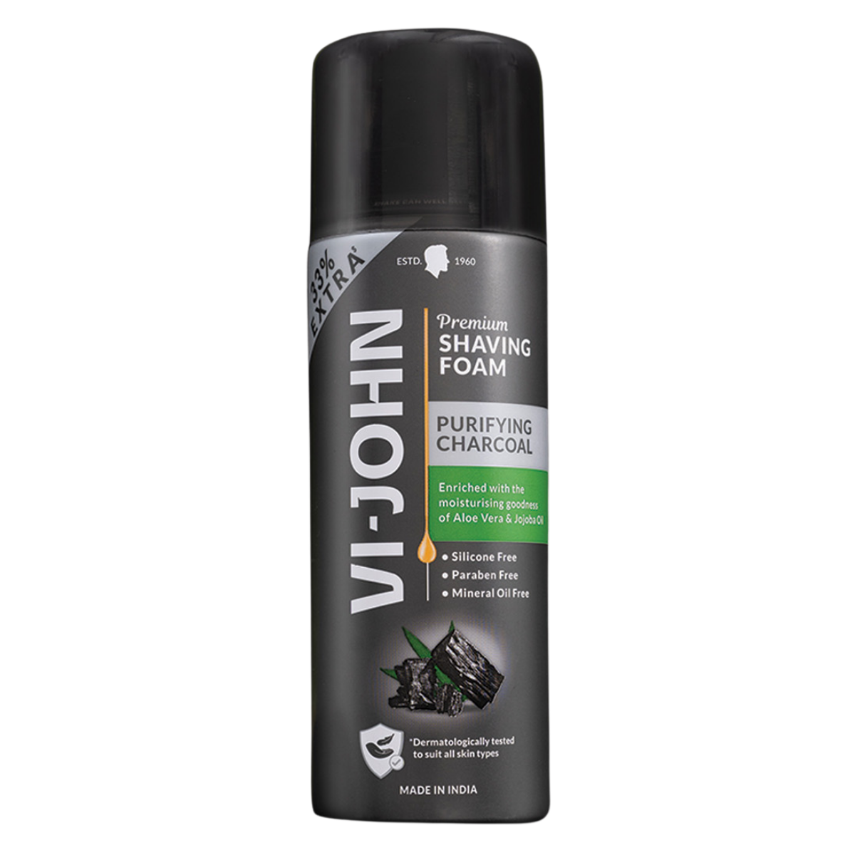 Vi-John Espuma de Afeitar Premiun Charcoal 200 gr