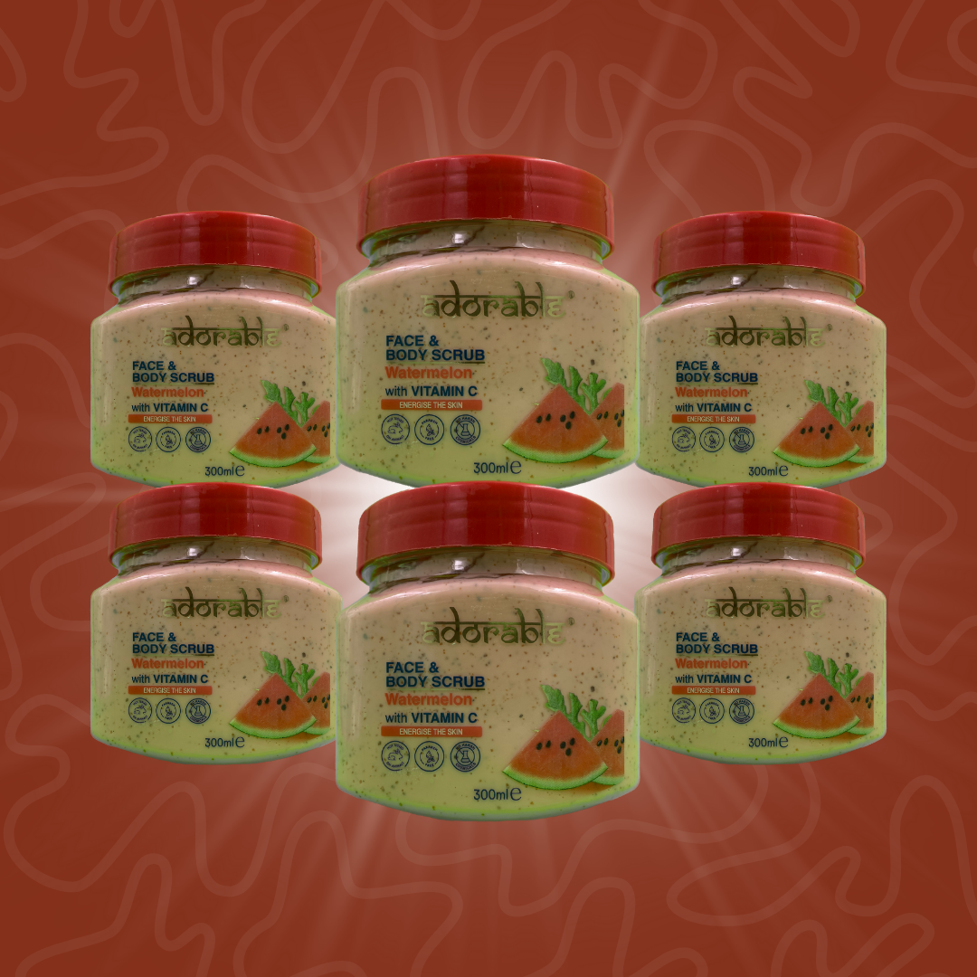 Pack Adorable 6 Exfoliantes Sandía & Vit C 300 ml