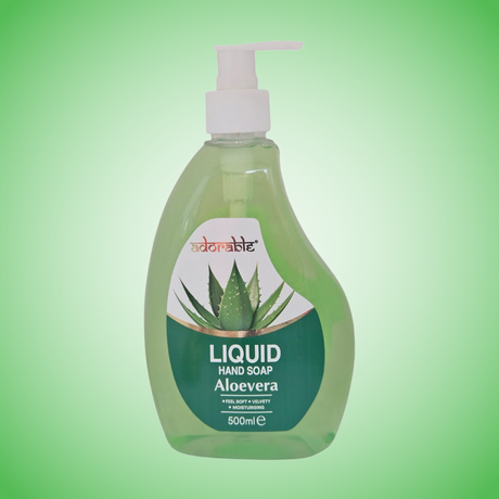 Adorable Jabon Liquido Para Manos Aloe Vera 500 ml