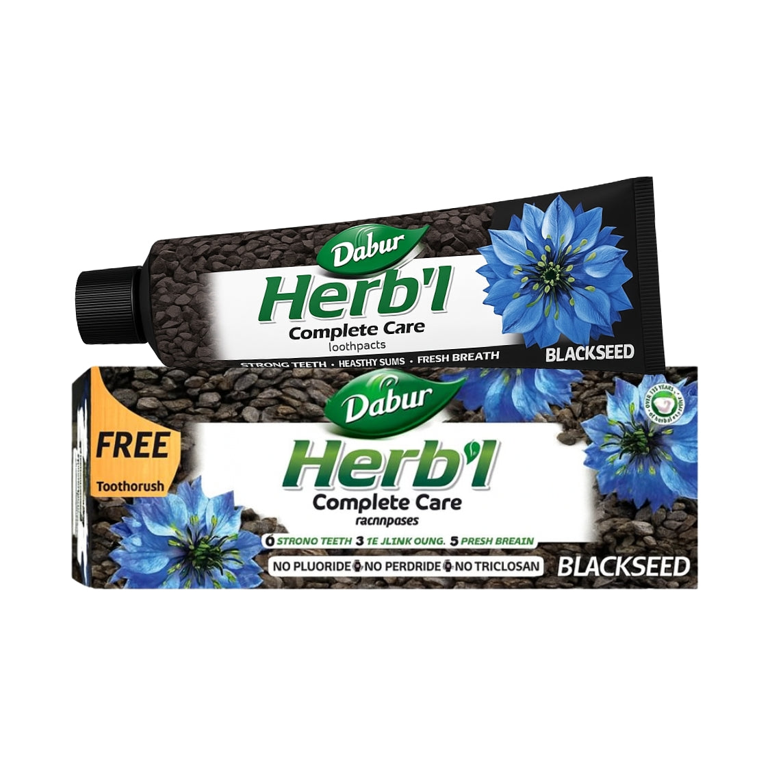 Pasta Dental Herb'l Semilla Negra + Cepillo de Dientes 150gr