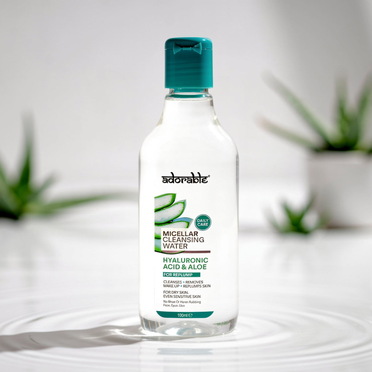 Adorable Agua Micelar Ácido Hialurónico & Aloe 100 ml