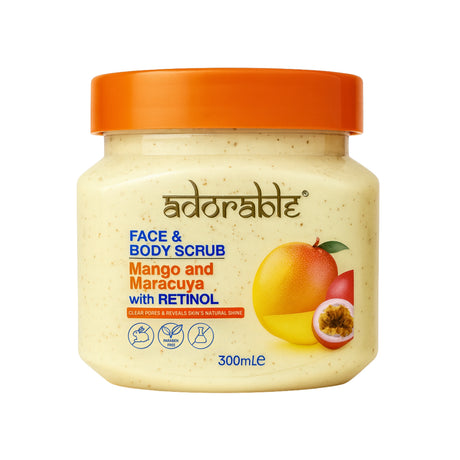 Pack Adorable 6 Exfoliantes Mango-Maracuya & Retinol 300 ml