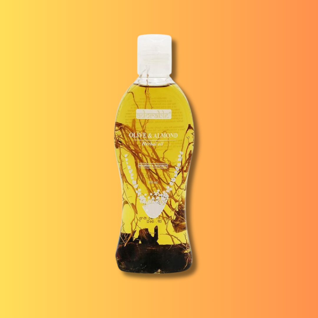 Aceite Capilar Adorable - Oliva & Alemdra 200 ml Nutre y Protege