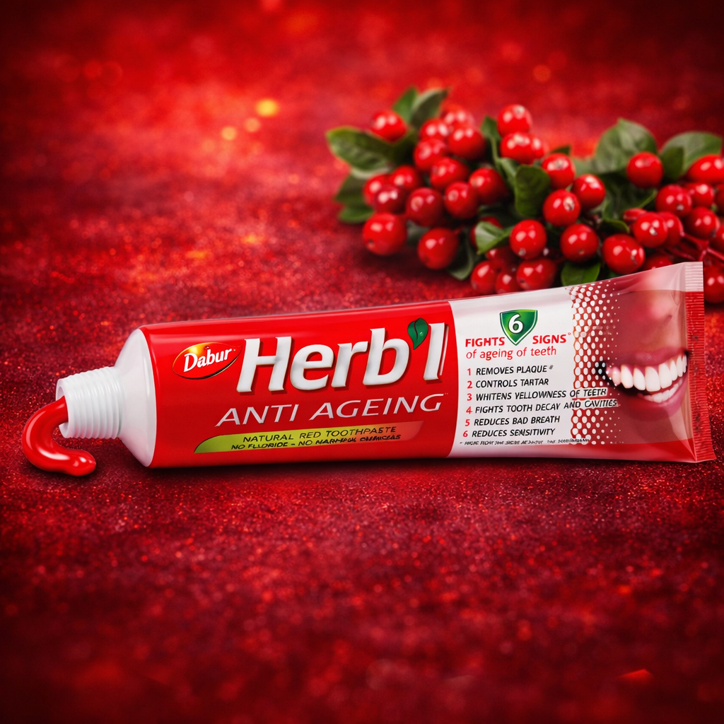 Pasta Dental Herb'l Anti Envejecimiento + Cepillo de Dientes 150gr