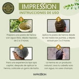 Impression Henna 100% Color Natural Azul Violeta 3 Sachets de 50gr