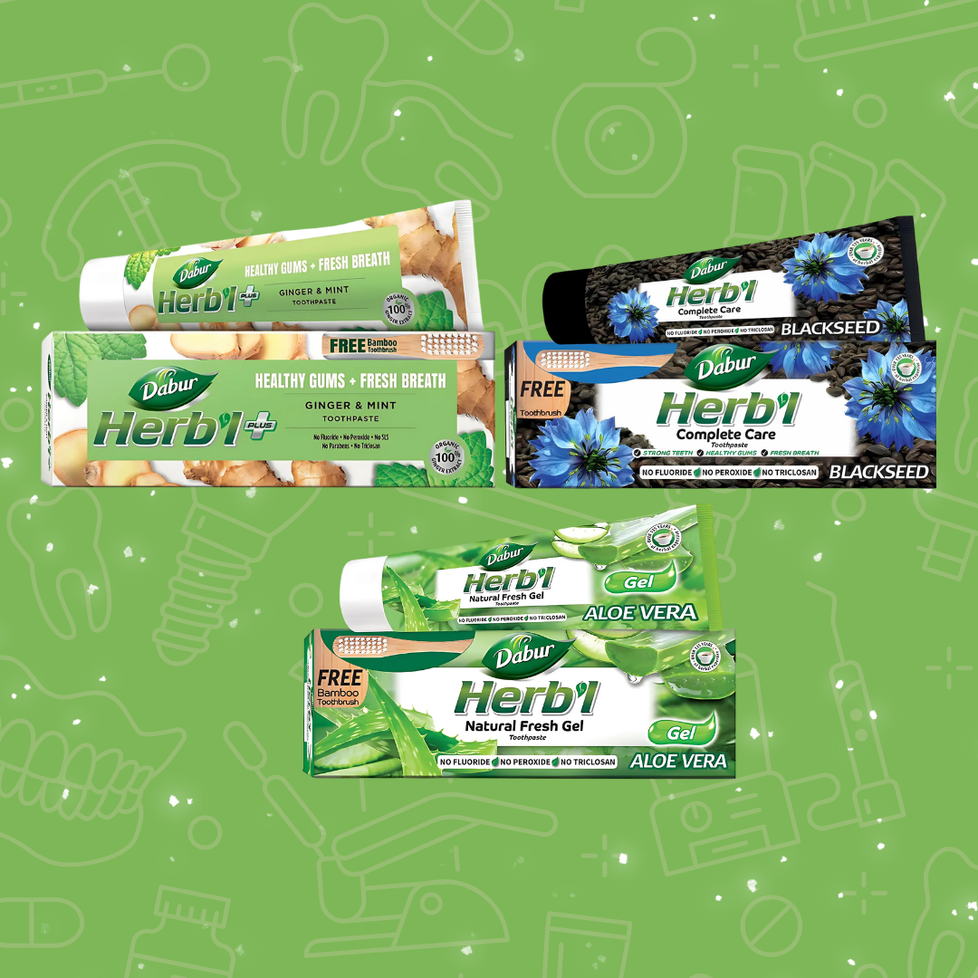 Pack #1 Pasta Dental Dabur Herbal 150gr 3 Uds