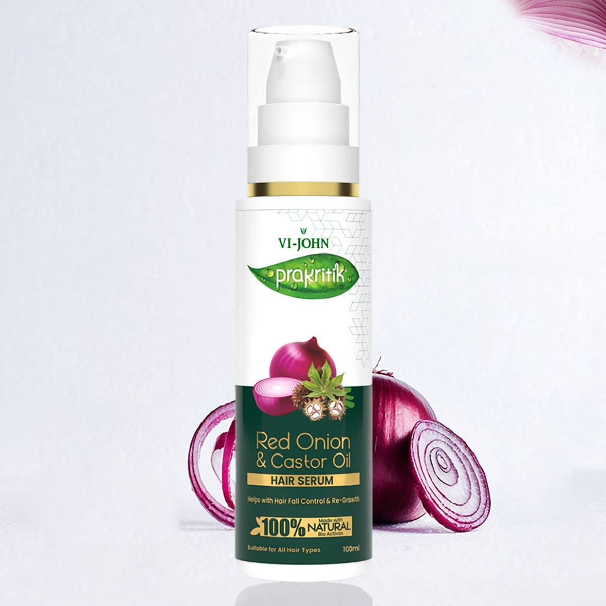 Prakritik Serum Capilar Cebolla Roja y Castor 100 ml