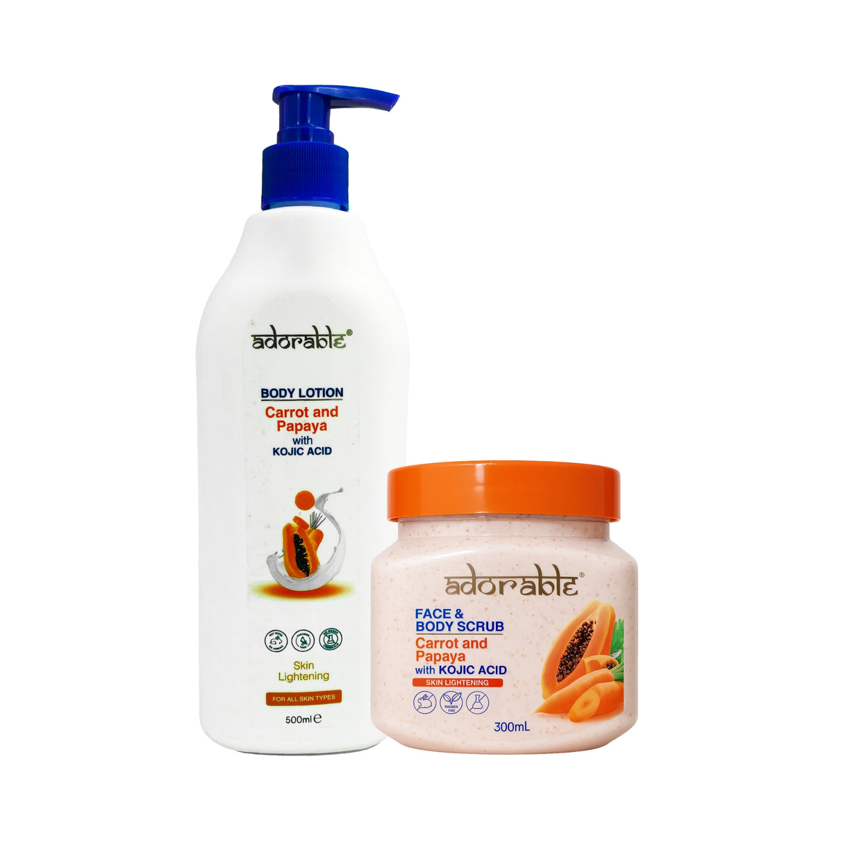 Pack Adorable Corporal Papaya - Carrot & Ácido Kójico