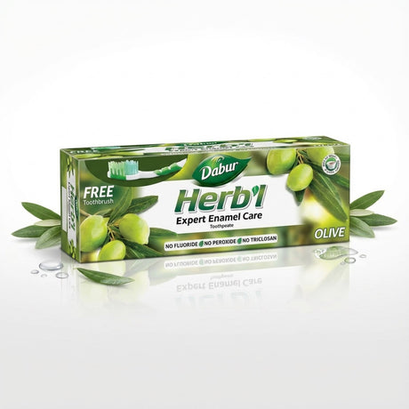 Pasta Dental Herb'l Oliva + Cepillo de Dientes 150gr
