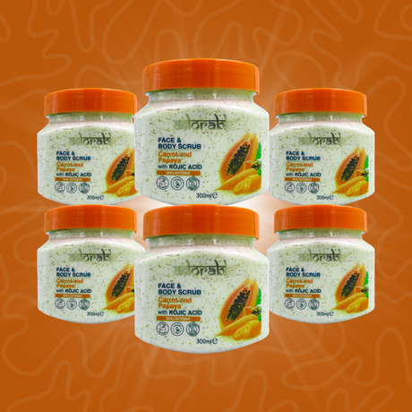 Pack Adorable 6 Exfoliantes Zanahoria-Papaya & Ácido Kójico 300ml