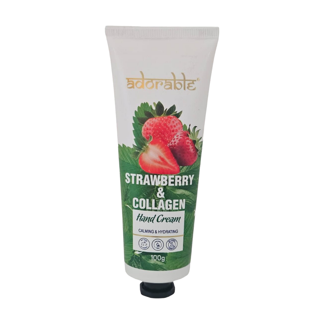 Adorable Crema de Manos Frutilla & Colágeno 100 gr